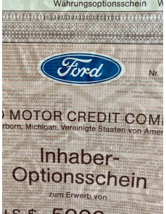 1987 - FORD MOTOR CREDIT COMPANY - 5000 DOLLARI 2