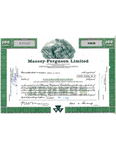 1976 - MASSEY FERGUSON LIMITED - NEW YORK