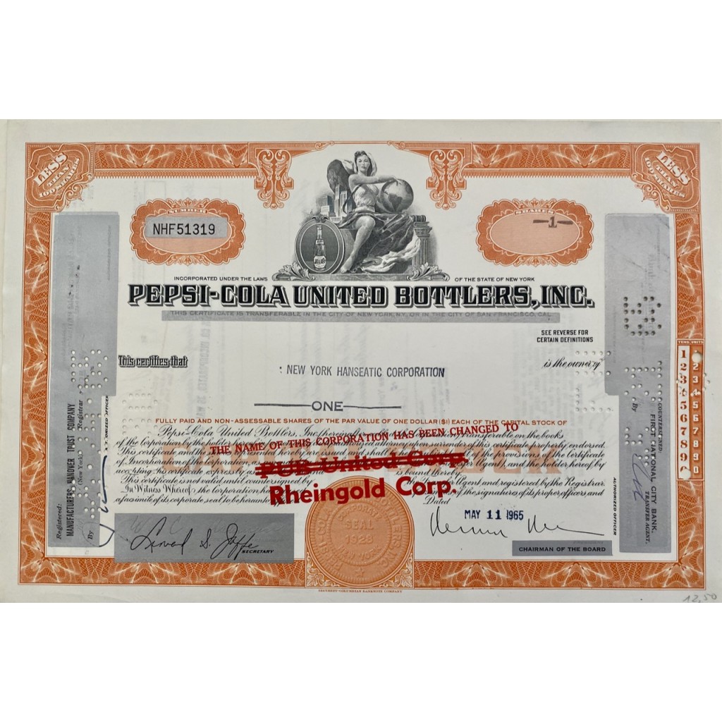 1965 - PEPSI-COLA UNITED BOTTLERS, INC. - NEW YORK