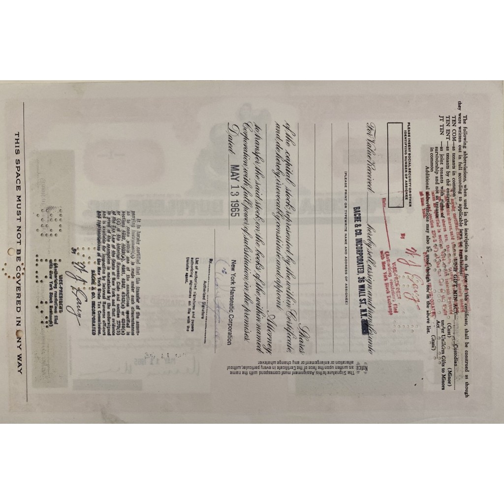 1965 - PEPSI-COLA UNITED BOTTLERS, INC. - NEW YORK