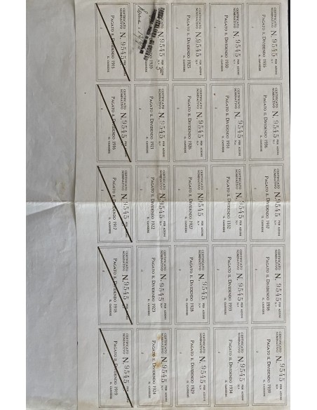 1921 - BANCA ITALIANA DI SCONTO (ver. rara LUPA) - ROMA