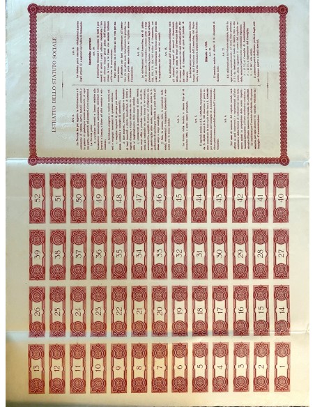 1907 - SOCIETA' AUTOMOBILI ROMA 10 AZIONI - ROMA