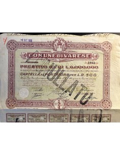 1926 - COMUNE DI VARESE SERIE SECONDA ANNO VI 5...