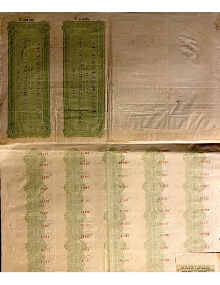 1869 - SOCIETA' GENERALE DI CREDITO MOBILIARE ITALIANO 1 AZIONE - FIRENZE