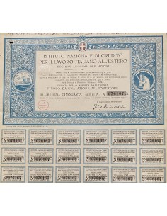 1923 - ISTITUTO NAZIONALE DI CREDITO PER IL LAVORO...