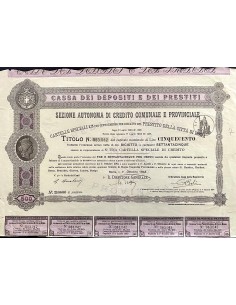 1944 - CASSA DEI DEPOSITI E DEI PRESTITI CITTA' DI ROMA...