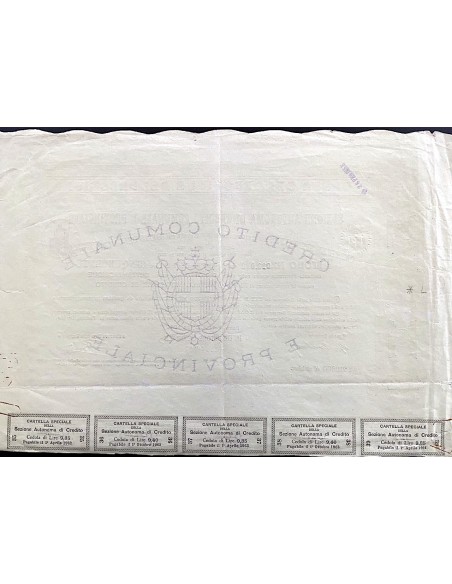 1944 - CASSA DEI DEPOSITI E DEI PRESTITI CITTA' DI ROMA TITOLO - ROMA