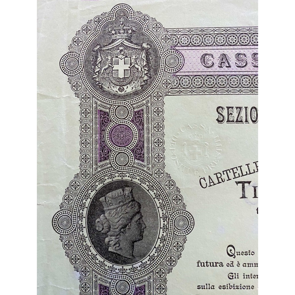 1944 - CASSA DEI DEPOSITI E DEI PRESTITI CITTA'...