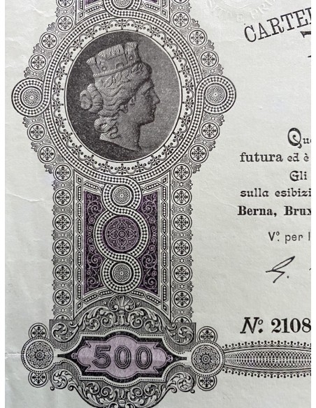 1944 - CASSA DEI DEPOSITI E DEI PRESTITI CITTA' DI ROMA TITOLO - ROMA