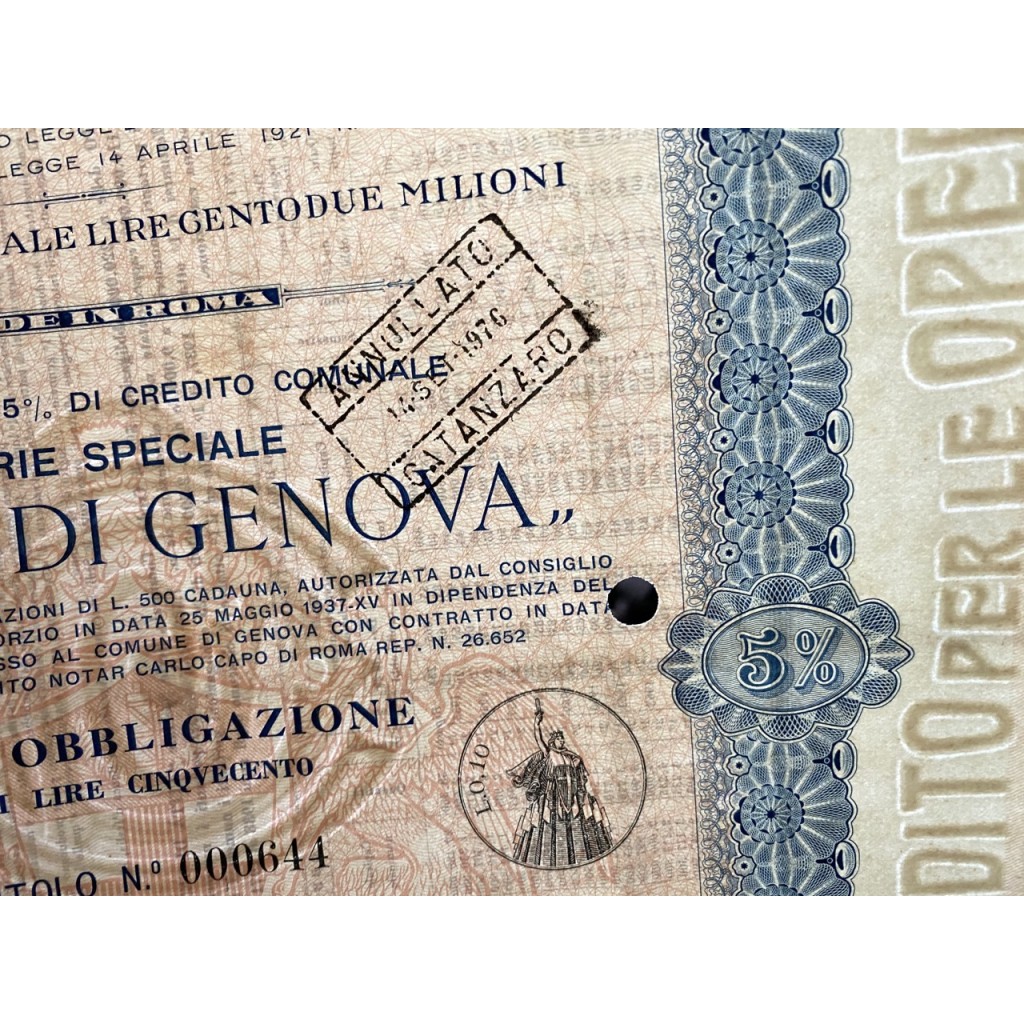 1937 - CONSORZIO DI CREDITO PER LE OPERE...