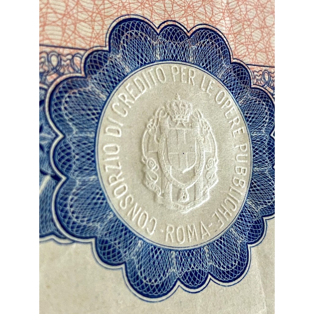 1937 - CONSORZIO DI CREDITO PER LE OPERE...