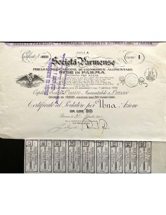 1911 - SOCIETA' PARMENSE PER LA FABBRICAZIONE DI CONSERVE...