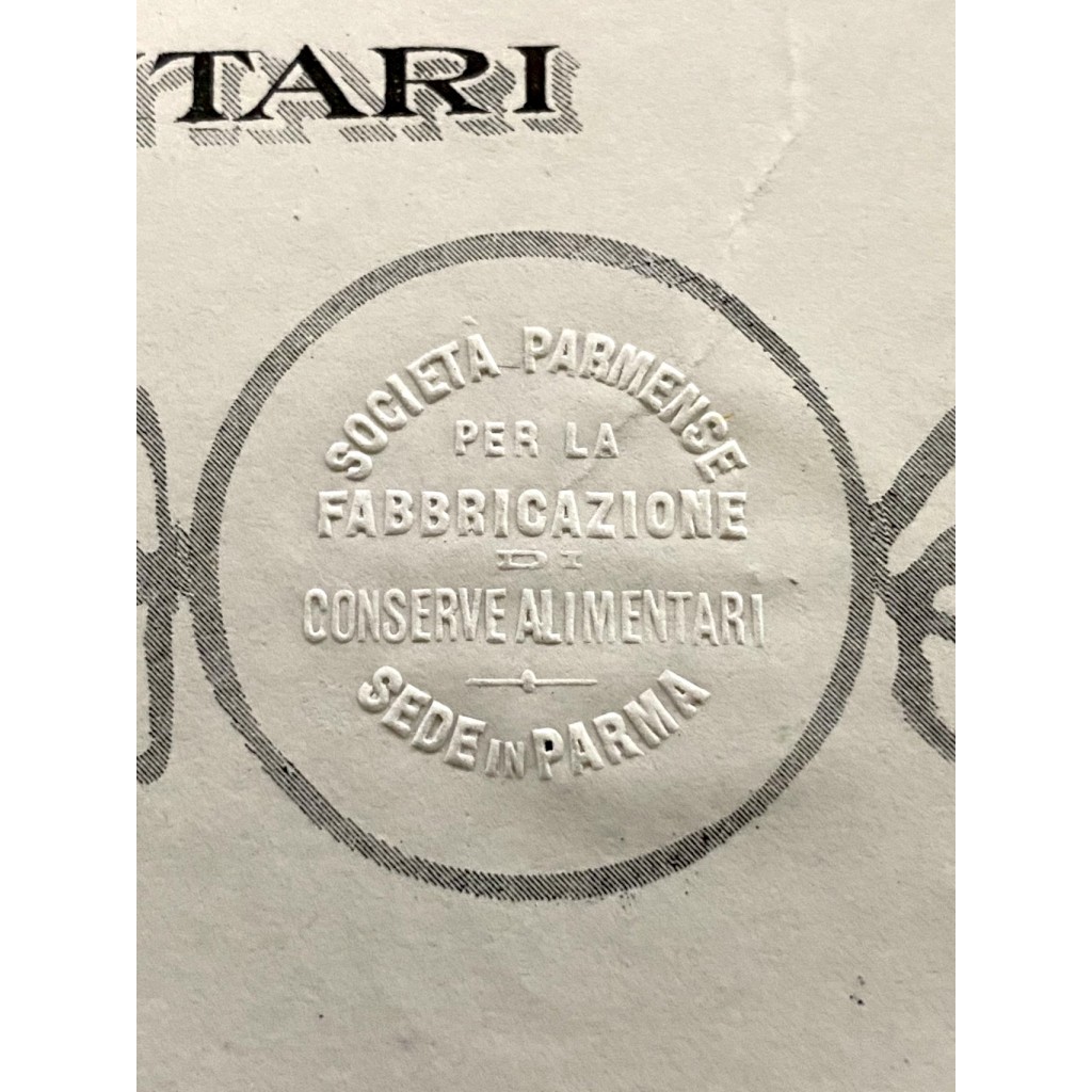 1911 - SOCIETA' PARMENSE PER LA FABBRICAZIONE...