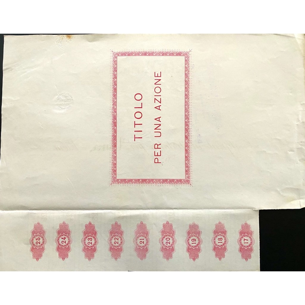 1911 - SOCIETA' PARMENSE PER LA FABBRICAZIONE...