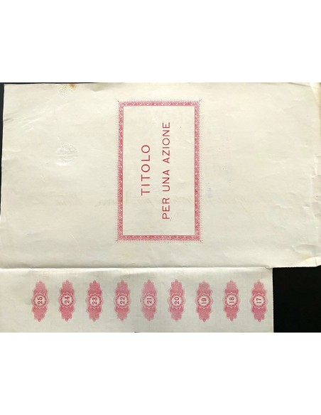 1911 - SOCIETA' PARMENSE PER LA FABBRICAZIONE DI CONSERVE ALIMENTARI 1 AZIONE - PARMA