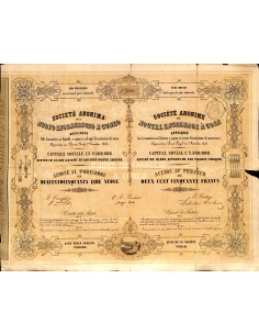 1853 - SOCIETA' ANONIMA DEL NUOVO INGRANAGGIO A CUNEO -...