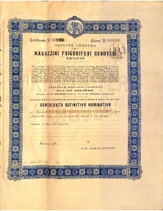 1955 - MAGAZZINI FRIGORIFERI GENOVESI - GENOVA