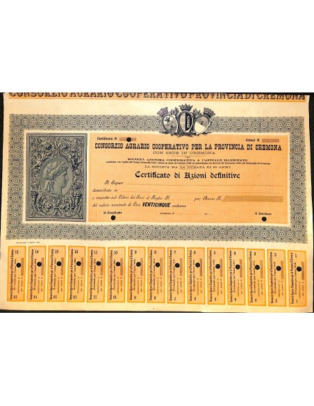 1926 - CONSORZIO AGRARIO COOPERATIVO PER LA PROVINCIA DI CREMONA