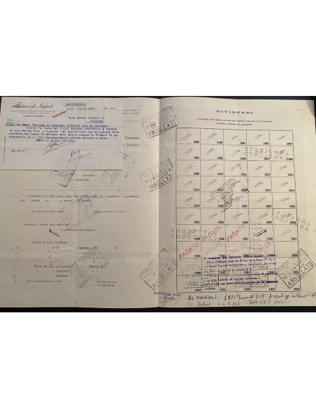 1931 - BANCA POPOLARE COOPERATIVA DI CASARANO SERIE III CASARANO
