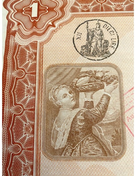 1961 - MOTTA S.p.A PER L'INDUSTRIA DOLCIARIA ED ALIMENTARE 1 AZIONE - MILANO