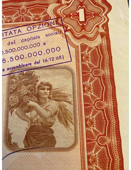 1961 - MOTTA S.p.A PER L'INDUSTRIA DOLCIARIA ED ALIMENTARE 1 AZIONE - MILANO