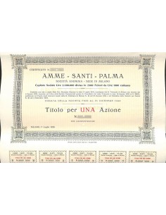 AMME SANTI PALMA - UNA AZIONE MILANO 1926
