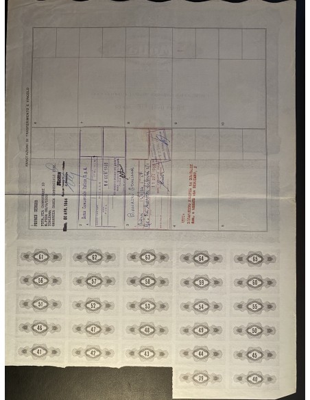 1964 - MOTTA S.p.A PER L'INDUSTRIA DOLCIARIA ED ALIMENTARE 2 AZIONI - MILANO