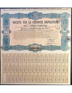 1926 - SOCIETA' PER LE FERROVIE NAPOLETANE 1 AZIONE...