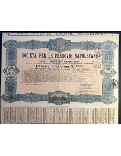 1926 - SOCIETA' PER LE FERROVIE NAPOLETANE 1 AZIONE... 2