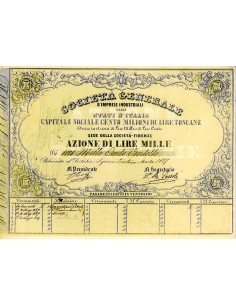 1859 - SOCIETA' GENERALE D'IMPRESE INDUSTRIALI NEGLI...