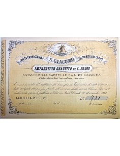 1882 - CHIESA PARROCCHIALE S. GIACOMO IN CORNIGLIANO LIGURE