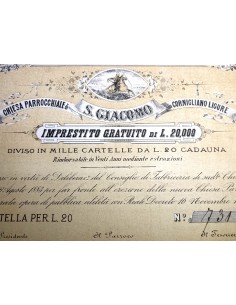 1882 - CHIESA PARROCCHIALE S. GIACOMO IN CORNIGLIANO LIGURE 2