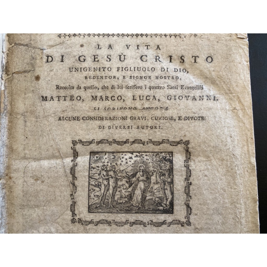 n. 2 Libri rilegati 1) La vita di Gesù Cristo...