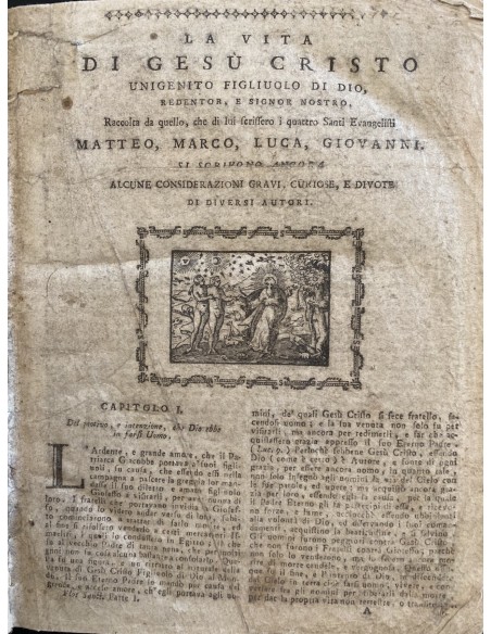 n. 2 Libri rilegati 1) La vita di Gesù Cristo 2) Solennità e feste di Gesù Cristo del '700