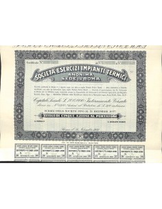SOC. ESERCIZI IMPIANTI TERMICI - 5 AZIONI ROMA 1925