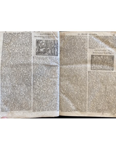n. 2 Libri rilegati 1) La vita di Gesù Cristo 2) Solennità e feste di Gesù Cristo del '700