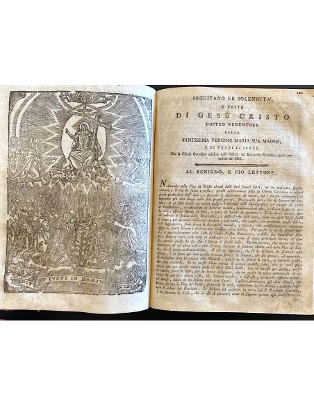 n. 2 Libri rilegati 1) La vita di Gesù Cristo 2) Solennità e feste di Gesù Cristo del '700
