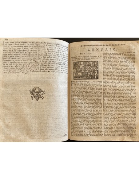 n. 2 Libri rilegati 1) La vita di Gesù Cristo 2) Solennità e feste di Gesù Cristo del '700