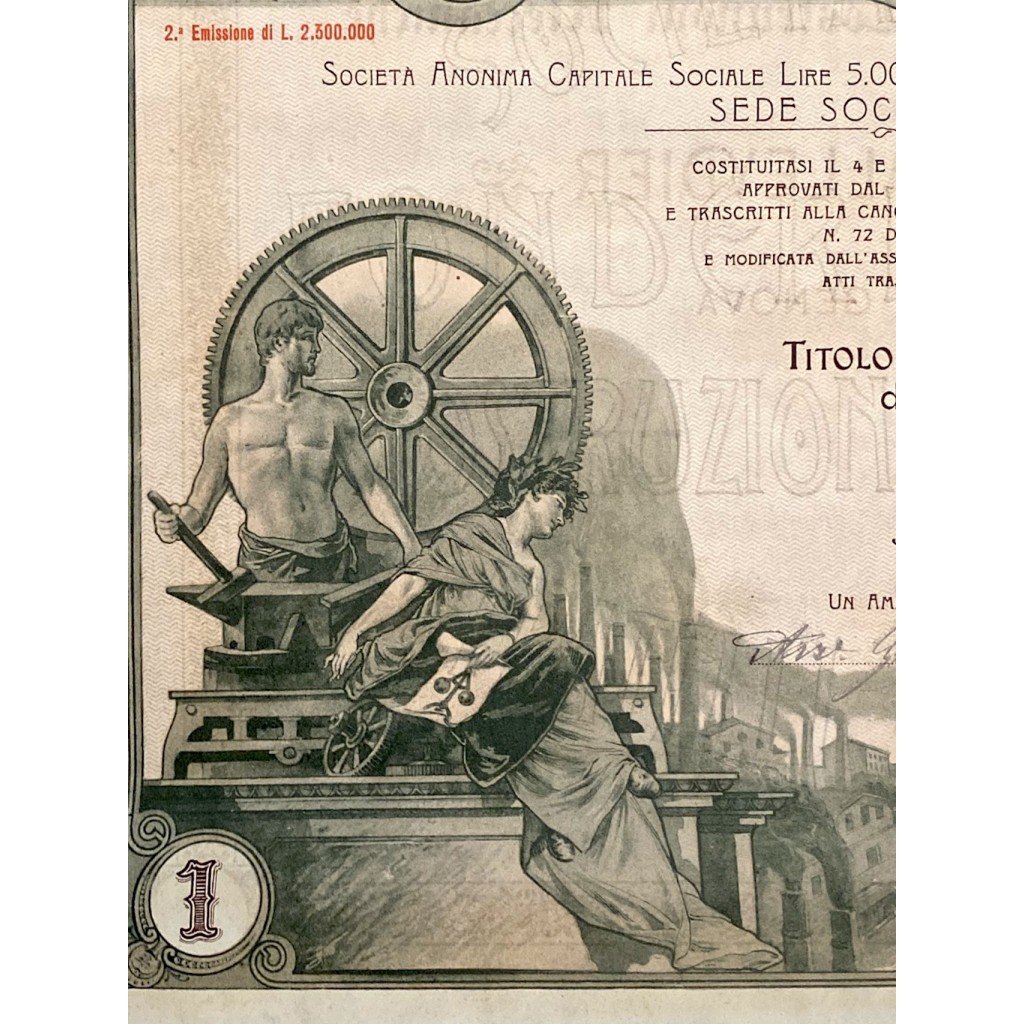 1904 - ITALIANA FONDERIA IN GHISA E COSTRUZIONI...