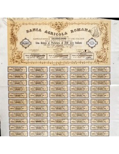 BANCA AGRICOLA ROMANA UNA AZIONE ROMA 1871 2