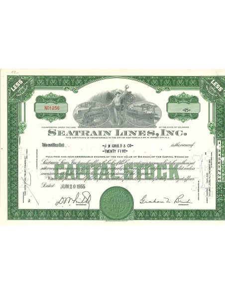 1955 - SEATRAIN LINES, INC. 25 AZIONI