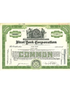 1952 - FIRST YORK CORPORATION 39 AZIONI