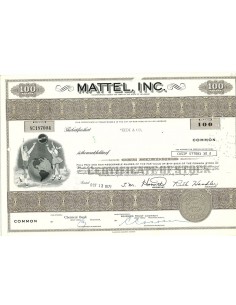 1971 - MATTEL, INC. - 100 AZIONI