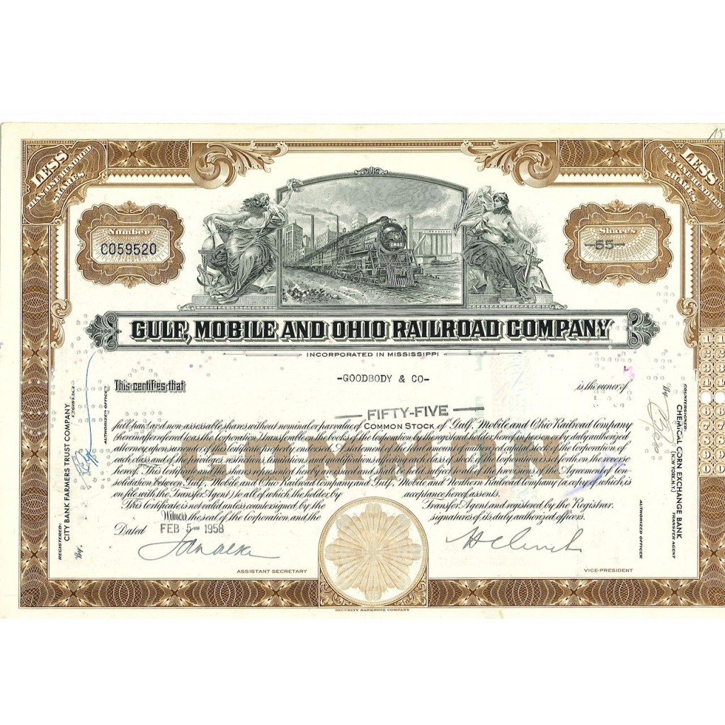 1958 - GULF, MOBILE AND OHIO RAILROAD COMPANY -...