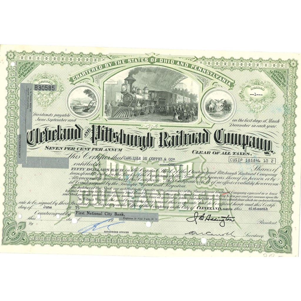 1975 - CLEVELAND AND PITTSBURGH RAILROAD...