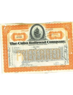 1943 - THE CUBA RAILROAD COMPANY - 10 AZIONI