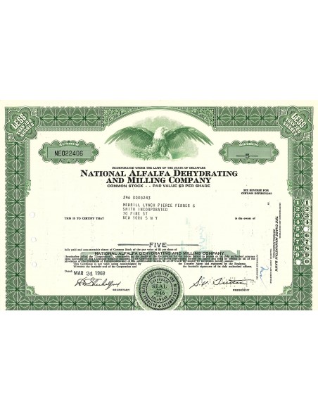 1969 - NATIONAL ALFALFA DEHYDRATING AND MILLING COMPANY