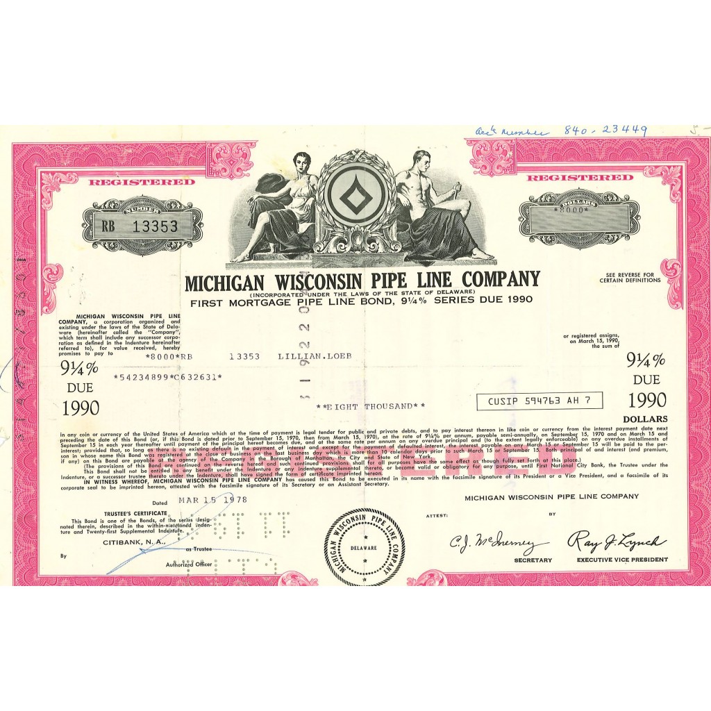 1978 - MICHIGAN WISCONSIN PIPE LINE COMPANY