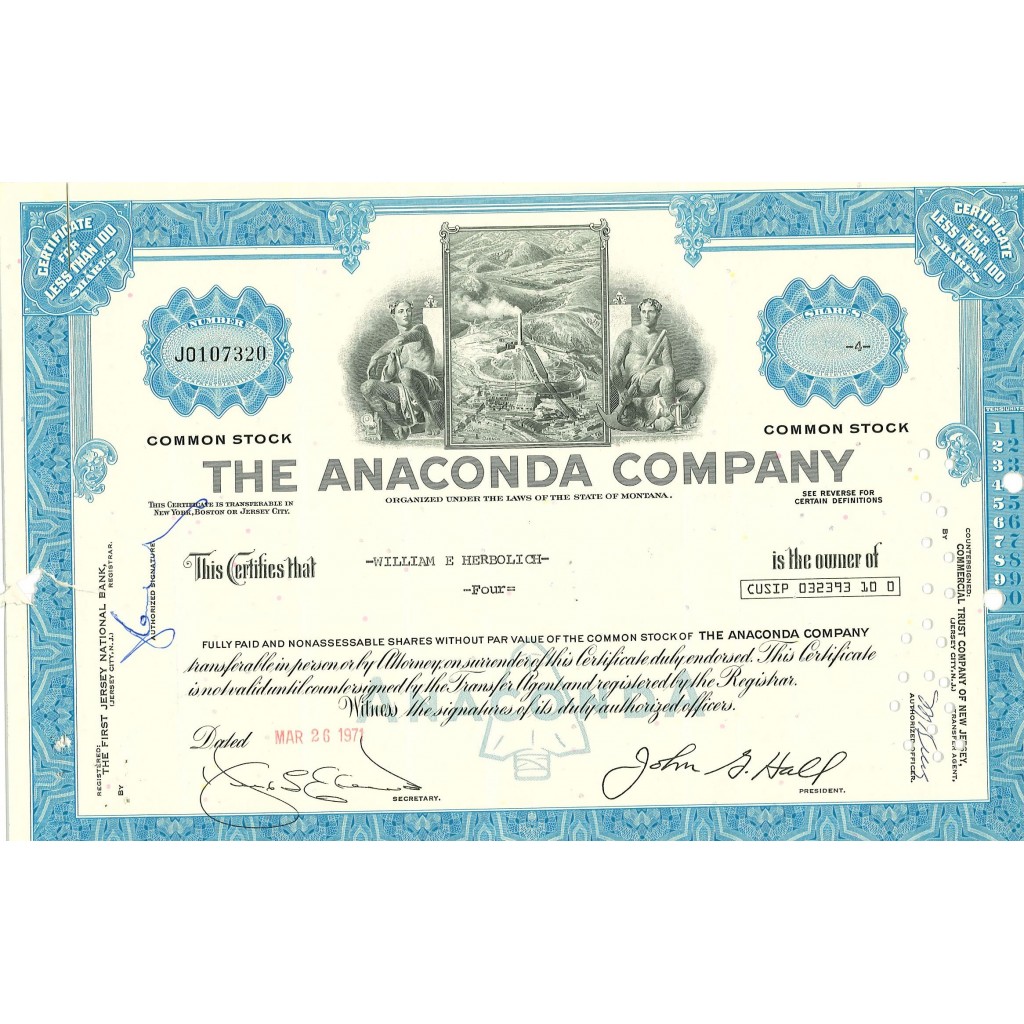 1971 - THE ANACONDA COMPANY