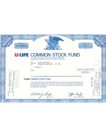 1974 - USLIFE COMMON STOCK FUND